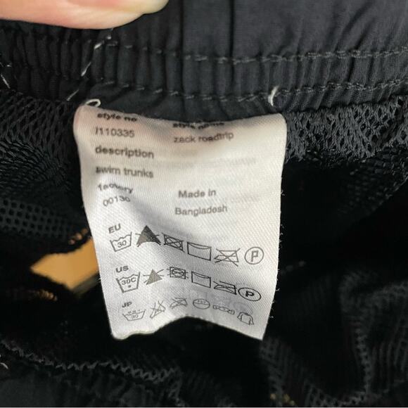 WESC Zack Roadtrip Swim Trunks In Dead End Night 5" Men's Large Preppy - Picture 9 of 10